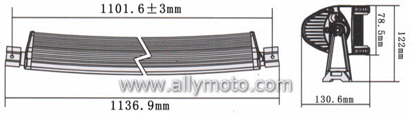 240W LED Light Bar 2036